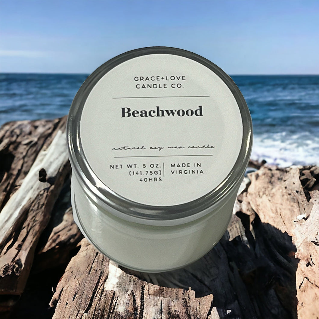 Beachwood - 5 oz. Candle - Grace+Love Candle Co.