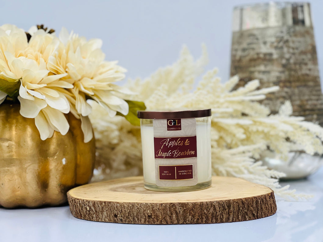 Apples & Maple Bourbon - 8 oz. Candle - Grace+Love Candle Co.