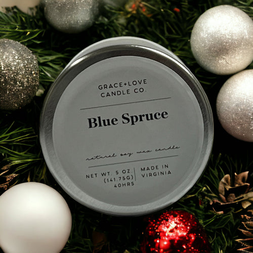 Blue Spruce - 5 oz. Candle - Grace+Love Candle Co.