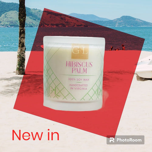 Hibiscus Palm - 8 oz. Candle - Grace+Love Candle Co.
