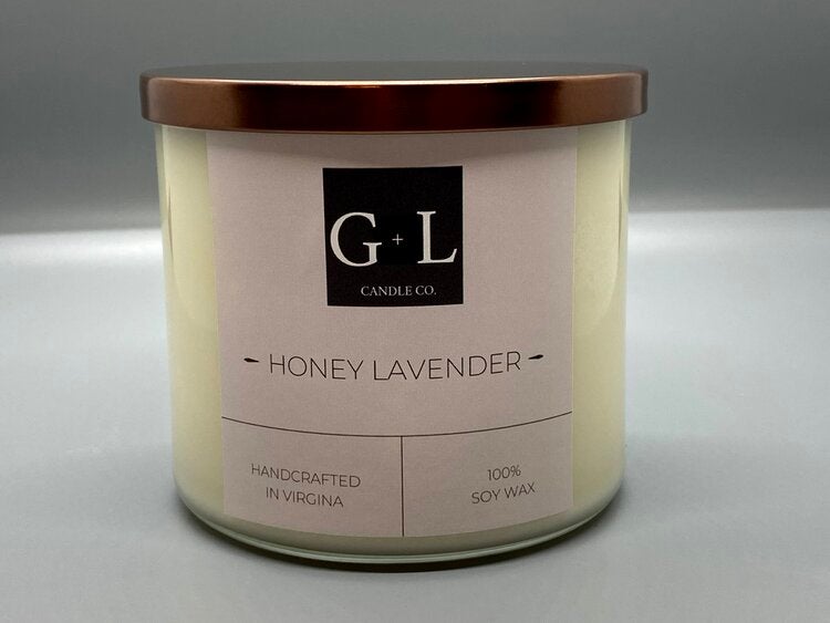 Honey Lavender - 17 Oz. Candle - Grace+Love Candle Co.