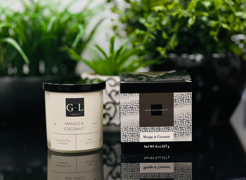 Mango & Coconut - Candle - Grace+Love Candle Co.