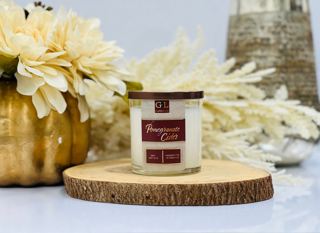 Pomegranate Cider - 8 oz. Candle - Grace+Love Candle Co.