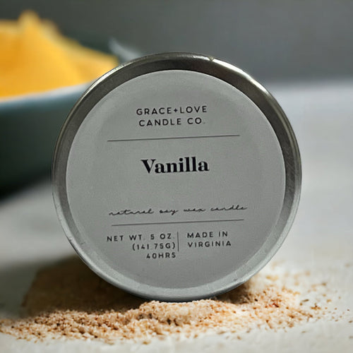 Vanilla - 5 oz. Candle - Grace+Love Candle Co.